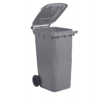 Bidone carrellato - 48 x 55 x 93 cm - 120 lt - grigio - Mobil Plastic - 1/120/5-GRB - 8004331112458 - DMwebShop
