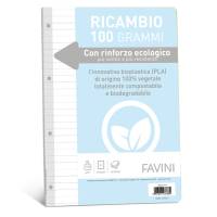 Ricambi con rinforzo ecologico - A4 - 100 gr - 40 fogli - 1 rigo - Favini - A477404 - 8007057237689 - DMwebShop