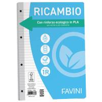 Ricambi con rinforzo ecologico - A4 - 100 gr - 40 fogli - 1 rigo - Favini - A477404 - 8007057237689 - DMwebShop