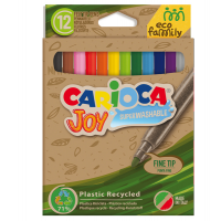 Pennarelli Joy Eco Family - lavabili - colori assortiti - scatola 12 pezzi - Carioca - 43100 - 8003511431006 - DMwebShop