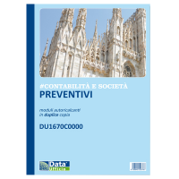 Blocco preventivi Contabilita' e Societa' - 50-50 copie autoricalcanti - f.to 29,7 x 21,5 cm - Data Ufficio - DU1670C0000 - 8008842526766 - DMwebShop