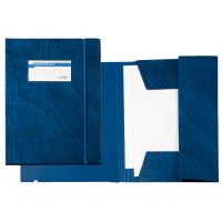 Cartellina 3 lembi Archivio 3L F - con elastico - colpan - 25 x 35 cm - blu - Sei Rota 67300107