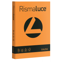 Carta Rismaluce - A4 - 200 gr - arancio 56 - conf. 125 fogli - Favini - A67E104 - 8007057616446 - DMwebShop