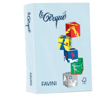 Carta Le Cirque - A4 - 160 gr - celeste pastello 101 - conf. 250 fogli - Favini - A74T304 - 8025478320612 - DMwebShop