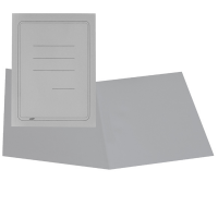 Cartelline semplici con stampa cartoncino Manilla - 145 gr - 25 x 34 cm - grigio - conf. 100 pezzi - Cart. Garda