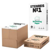 Carta totalmente riciclata senza legno - A3 - 80 gr - bianco - risma da 500 fogli - conf. 5 pezzi - Steinbeis - 6832 - 4260074845020 - DMwebShop