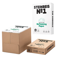 Carta totalmente riciclata senza legno - A3 - 80 gr - bianco - risma da 500 fogli - conf. 5 pezzi - Steinbeis - 6832 - 4260074845020 - DMwebShop