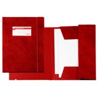 Cartellina 3 lembi Archivio 3L F con elastico Colpan 25 x 35 cm rosso - 9287
