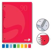 Quaderno Colors A5,1 rigo 60 fogli 90 gr 4 fori microperforato spiralato - 9298