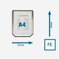 Display verticale A4 per colonnine 600 G - 10522