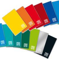 Quaderno One Color - A5 - punto metallico - riga di 3a - 20+1 fogli - 80 gr - conf. 10 pezzi - Blasetti - 1404 - 8007758216716 - DMwebShop