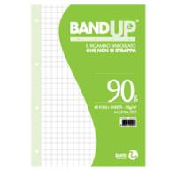 Ricambi BandUp forati rinforzati - A4 - quadretto 10 mm - 40 fogli - 90 gr - BM - 0105497 - 8008234054976 - DMwebShop