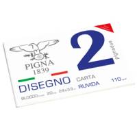 Blocco2 - 240 x 330 mm - 4 angoli - 20 fogli - 110 gr - ruvido - 24 x 30 cm - conf. 10 pezzi - Pigna - 0220014OR - 8005235104457 - DMwebShop