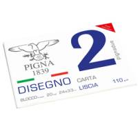 Blocco2 - 240 x 330 mm - 4 angoli - 20 fogli - 110 gr - liscio - 24 x 30 cm - conf. 10 pezzi - Pigna - 0220015GE - 8005235104464 - DMwebShop