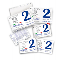 Blocco2 - 330 x 480 mm - collato - 12 fogli - 110 gr - liscio squadrato - 33 x 48 cm - conf. 10 pezzi - Pigna - 0220019SG - 8005235104501 - DMwebShop