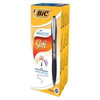 Penne a sfera a scatto Atlantis Soft - punta 1 mm - nero - clip in metallo - conf. 12 pezzi - Bic - 9021332 - 3086123307582 - DMwebShop
