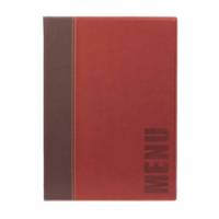 Portamenu' Trendy - A4 - 24 x 34 cm - bordeaux - 1 inserto doppio incluso - Securit - MC-TRA4-WR - 8717624240560 - DMwebShop