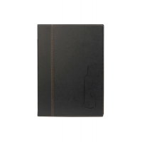 Carta dei vini Trendy - A4 - 24 x 34 cm - nero - 1 inserto doppio incluso - Securit - MC-TRWC-BL - 8717624240805 - DMwebShop
