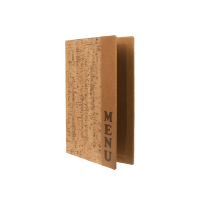 Portamenu' Design sughero - A4 - 24 x 34 cm - 1 inserto doppio incluso - Securit