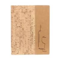 Carta dei vini Design - sughero - A4 - 24 x 34 cm - 1 inserto doppio incluso - Securit - MC-DRWC-CORK - 8717624246883 - DMwebShop