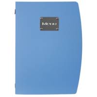 Portamenu' Rio - A4 - 24 x 34 cm - blu - 1 inserto doppio incluso - Securit - MC-RCA4-BU - 8718226497529 - DMwebShop