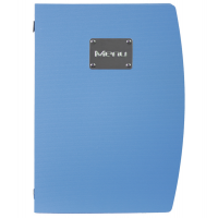 Portamenu' Rio - A4 - 24 x 34 cm - blu - 1 inserto doppio incluso - Securit
