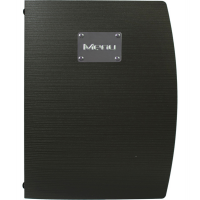 Portamenu' Rio - A4 - 24 x 34 cm - nero - 1 inserto doppio incluso - Securit
