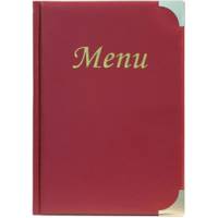 PortaMenu' Basic - A5 - 23,7 x 17 cm - PVC - bordeaux - 4+2 buste fisse incluse - Securit - MC-BRA5-WR - 8718226497420 - DMwebShop