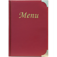 PortaMenu' Basic - A5 - 23,7 x 17 cm - PVC - bordeaux - 4+2 buste fisse incluse - Securit - MC-BRA5-WR - 8718226497420 - DMwebShop