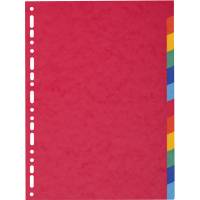 Separatore Forever - 12 tacche - cartoncino riciclato 220 gr - A4 - multicolore - Exacompta - 2012E - 3130630020127 - DMwebShop