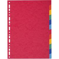 Separatore Forever - 12 tacche - cartoncino riciclato 220 gr - A4 - multicolore - Exacompta - 2012E - 3130630020127 - DMwebShop