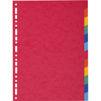 Separatore Forever - 12 tacche - cartoncino riciclato 220 gr - A4 - multicolore - Exacompta - 2012E - 3130630020127 - DMwebShop