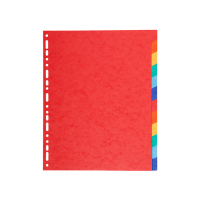 Separatore Forever - 12 tacche - cartoncino riciclato 220 gr - A4 maxi - multicolore - Exacompta - 2112E - 3130630021124 - DMwebShop