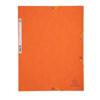 Cartellina con elastico - cartoncino lustre' - 3 lembi - 400 gr - 24 x 32 cm - arancio - conf. 25 pezzi - Exacompta - 55504E - 3130630555049 - DMwebShop