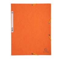 Cartellina con elastico - cartoncino lustre' - 3 lembi - 400 gr - 24 x 32 cm - arancio - conf. 25 pezzi - Exacompta - 55504E - 3130630555049 - DMwebShop