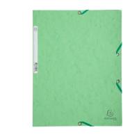 Cartellina con elastico - cartoncino lustre' - 3 lembi - 400 gr - 24 x 32 cm - verde tiglio - conf. 25 pezzi - Exacompta - 55513E - 3130630555131 - DMwebShop