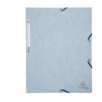 Cartellina con elastico - cartoncino lustre' - 3 lembi - 400 gr - 24 x 32 cm - grigio chiaro - conf. 25 pezzi - Exacompta - 55531E - 3130630555315 - DMwebShop