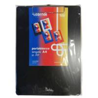 Portablocco con molla in metallo - copertina in PPL - A4 - nero - Iternet - 7071N - 8028422170714 - DMwebShop