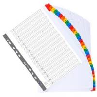 Separatore numerico 1/31 - cartoncino bianco 160 gr - tasti colorati - A4 maxi - Exacompta - 4131E - 3130630041313 - DMwebShop