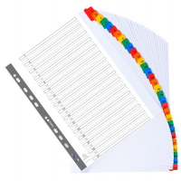 Separatore numerico 1/31 - cartoncino bianco 160 gr - tasti colorati - A4 maxi - Exacompta - 4131E - 3130630041313 - DMwebShop