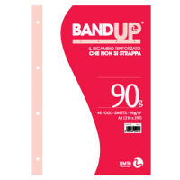Ricambi BandUp forati rinforzati - A4 - bianchi - 40 fogli - 90 gr - BM - 0108121 - 8008234081217 - DMwebShop