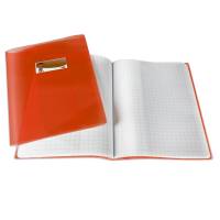 Coprimaxi PT1 F con alette A4 PP liscio trasparente rosso - 9832