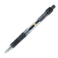Penna a sfera a scatto con inchiostro gel - punta fine 0,7 mm - nero - Starline STL1208