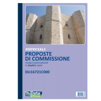 Blocco proposto commissione - 50-50 copia autoricopiante - 29,7 x 21,5 cm - Data Ufficio DU16721C000
