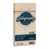 Busta Calligraphy Pergamena - 110 x 220 mm - 90 gr - sabbia 02 - conf. 25 pezzi - Favini - A57U203 - 8007057741209 - DMwebShop