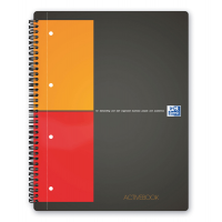Blocco spiralato International Activebook - 5 mm con margine - 240 x 297 mm - 80 gr - 80 fogli - Oxford - 100104329 - 3020120014012 - DMwebShop