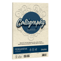 Carta Calligraphy Pergamena - A4 - 190 gr - naturale 06 - conf. 50 fogli - Favini - A69Q084 - 8007057671681 - DMwebShop