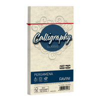 Busta Calligraphy Pergamena - 110 x 220 mm - 90 gr - naturale 06 - conf. 25 pezzi - Favini - A57Q203 - 8007057741278 - DMwebShop