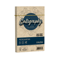 Busta Calligraphy Pergamena - 120 x 180 mm - 90 gr - nocciola 04 - conf. 25 pezzi - Favini - A57N207 - 8007057741339 - DMwebShop