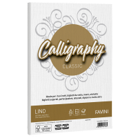 Carta Calligraphy Lino - A4 - 200 gr - bianco 01 - conf. 50 fogli - Favini - A690614 - 8007057617665 - DMwebShop